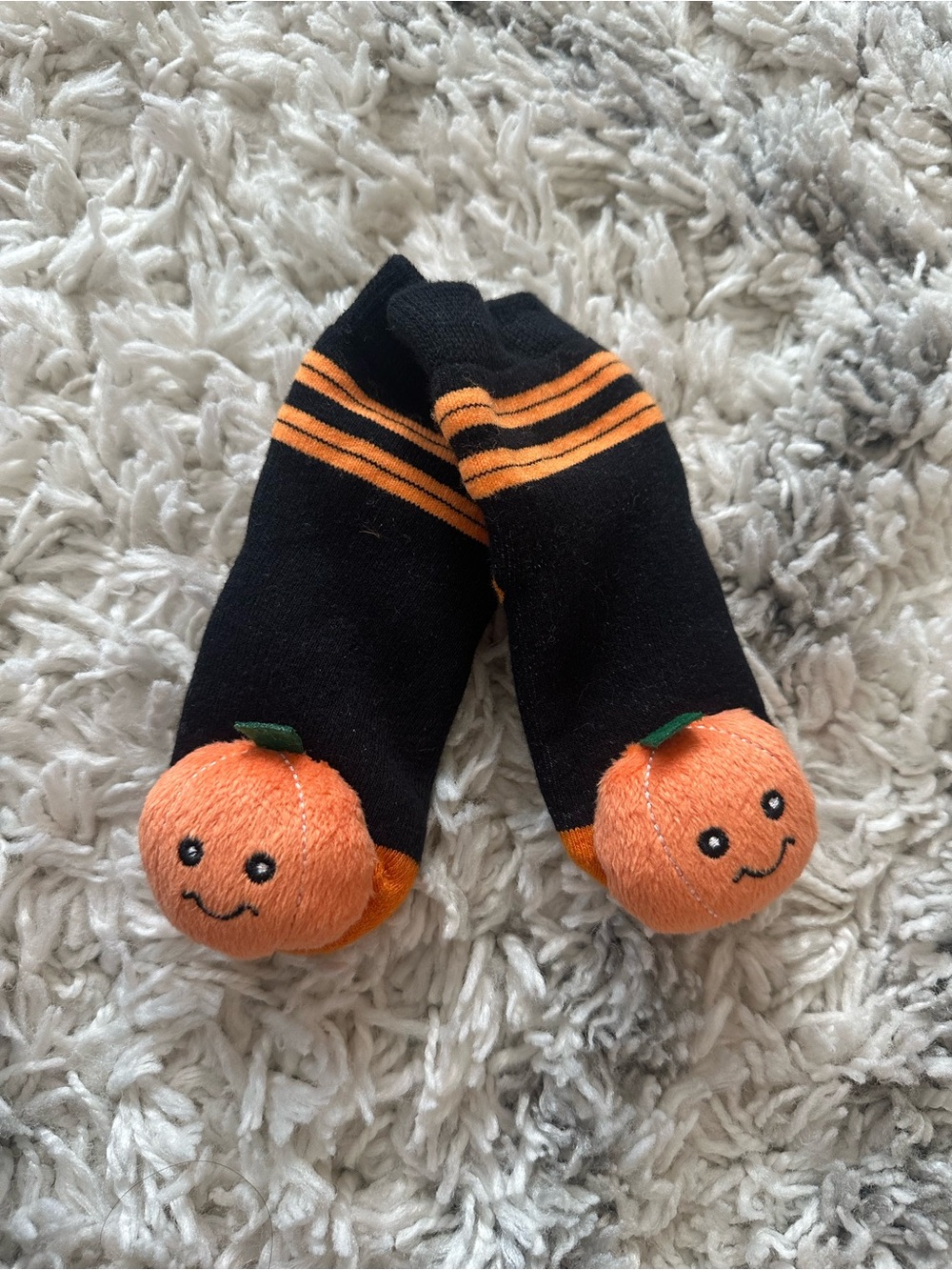 Boogie toes Halloween Pumpkin Socks for Kids boys girls 1-2 years old